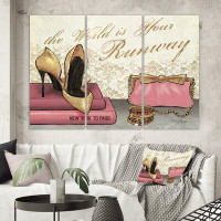 East Urban Home Gold Fabulous Life Style I - Wrapped Canvas Graphic Art Print