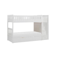 Harriet Bee Gabrylle Twin over Twin Panel Standard Bunk Bed with Trundle by Harriet Bee