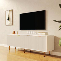 Ivy Bronx Modern Warm White TV Cabinet For 80 Inch TV Stands