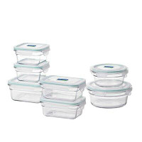 Glasslock Glasslock Oven and Microwave Safe Glass Food Storage Containers 14 Piece Set