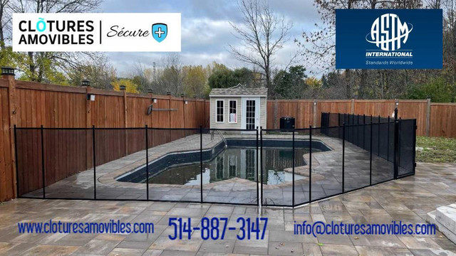 SECURE+, removable pool safety fence for your child, Kirkland, Qc in Decks & Fences in West Island - Image 2
