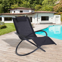 Rocking Chair 60.5"x31.5"x33" Black