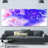 Made in Canada - Design Art 'Light Blue Magic Stormy Sky'  6 Piece Graphic Art Print Set on Canvas