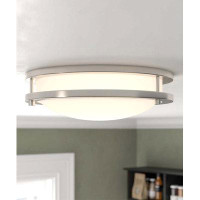 Brilli Brilli 13"W 1-Light LED "Get in Sync" Day-to-Night Circadian Flush Mount Light Fixture