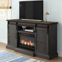 Sand & Stable™ Ellsbury TV Stand for TVs up to 70" with Electric Fireplace Included