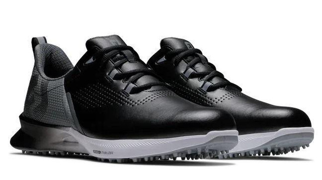 Footjoy Fuel Mens Spikeless Golf Shoe Black/Charoal/Silver 55451 in Golf - Image 4