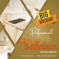 Professional kitchen or bathroom renovation on a budget