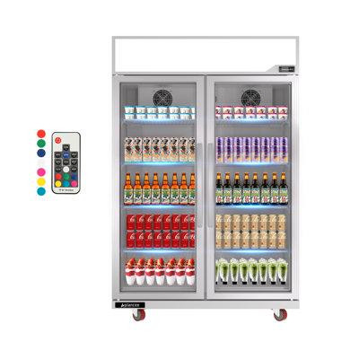 Aplancee Display Merchandiser Refrigerator 48" W 38.5 Cu.ft Glass Door in Refrigerators