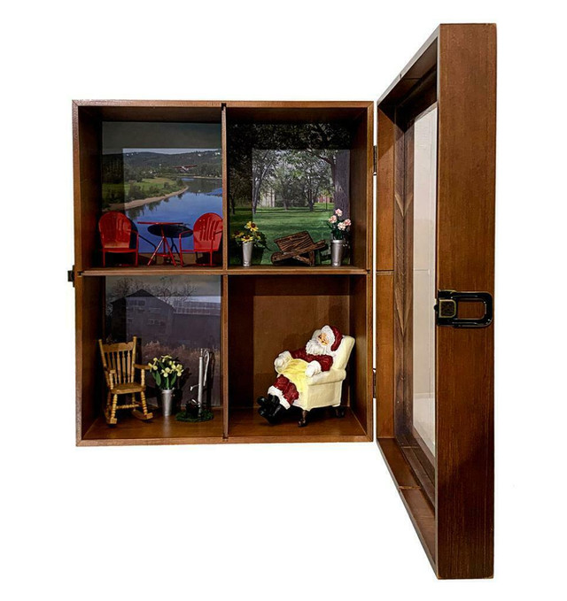ATTRACTIVE DISPLAY CABINET -- Perfect for displaying and protecting valuable collectibles and miniatures! in Storage & Organization - Image 2