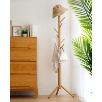 Latitude Run® Conch Furniture Wood Coat Rack - Easy Assembly, Adjustable Height, Sturdy Construction