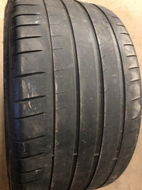 2 pneus dété P295/30R20 101Y Michelin Pilot Sport 4S 57.0% dusure, mesure 4-4/32