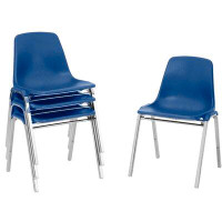 National Public Seating 8100 Series Poly Shell Stacking Chair