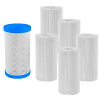 ESHOO Detachable And Reusable T Type A/C Filter Frame For Swimming Pool  And Hot Tub Spa  With 5Pcs  Type A Or C Filter