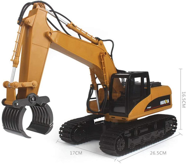 NEW 1;14 RC 16 CH REMOTE CONTROL DEMOLITION GRAPPLE EXCAVATOR 201563 in Toys in Winnipeg - Image 2