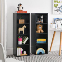 Latitude Run® Tall Narrow Bookcase with Adjustable Shelves