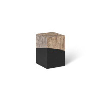 Phillips Collection Geometry Solid Wood Block End Table