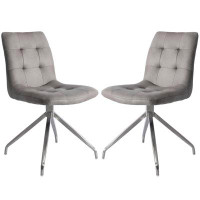 Orren Ellis Jackob Fabric Side Chair in Grey