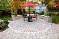 Wholesale Landscape Products: Circle Paver Patio Kits from Barkman and Belgard Concrete