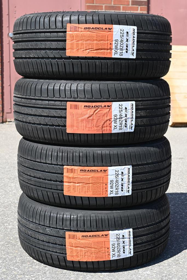 225/40/R18 Tire ROADCLAW EX30 call/text 289 654 7494 (4new) 18 inch tire sale 225/40/18 8487 tire 225 40 r18 225/40/18 in Tires & Rims in Toronto (GTA)