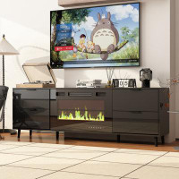 Ivy Bronx TV Stand With Electric Fireplace