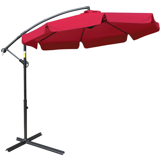 Cantilever Umbrella 8.7' x 8.7' x 8.7' Red in Patio & Garden Furniture - Image 2