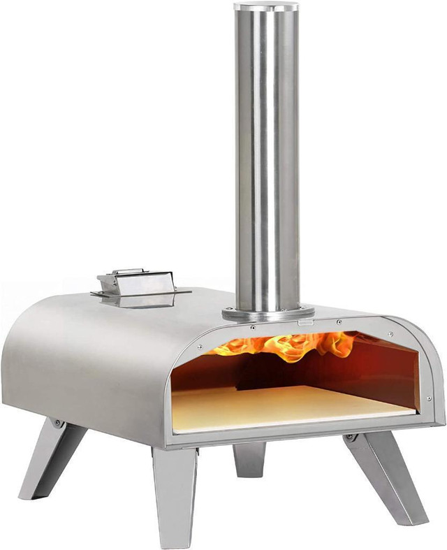 Pizza Ovens Wood Pellet Pizza Oven Wood Fired Pizza Maker Portable Stainless Steel Pizza Grill   FREE Delivery in Stoves, Ovens & Ranges - Image 2