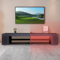 Wrought Studio LED TV Stand, Entertainment Centers With Storage-14.84" H x 70.86" W x 15.74" D