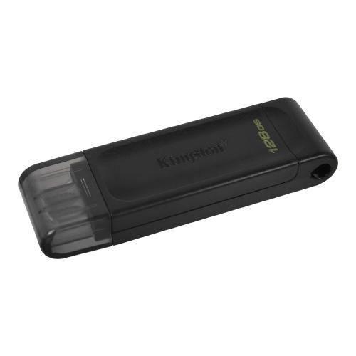 128GB Kingston DataTraveler 70 USB-C (USB 3.2) Flash Drive - Black dans Cartes-mémoires et clés USB  à Ville de Montréal - Image 3