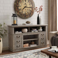 August Grove Wood TV Stand Media Console Table  For TV Up To 65"