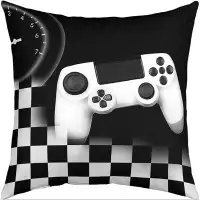 East Urban Home Gamer Throw Pillow Cover For Boys Gaming Pillow Cover,Youth Teens Gamepad Adult Man Bedroom Decor Decora
