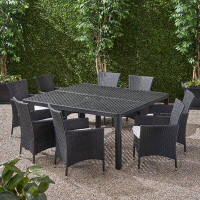 Wildon Home® Cummington Square 8 - Person 61.25 Long Dining Set with Cushions and Umbrella