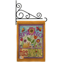 Breeze Decor Bugs Spring 2-Sided Polyester 19 x 13 in. Garden Flag