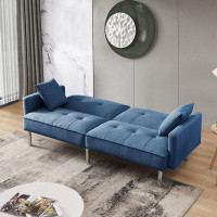 Latitude Run® Long Futon Adjustable Sofa Bed