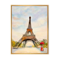 Winston Porter Romantic Couple In Love In Paris XII - French Country Canvas Wall Art