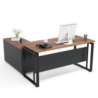 Ebern Designs Anne-Ly Reversible L-Shape Desk