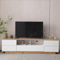 Latitude Run® Modern TV stand with Door Rebound Device
