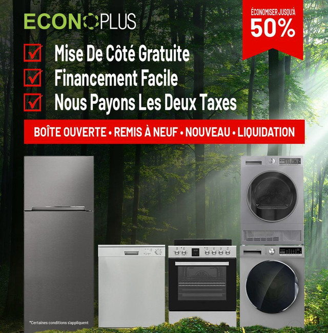 Econoplus Sherbrooke Super Ensemble Laveuse Sécheuse Whirlpool Cabrio 839.99$ Garantie 1 An Taxes Incluses in Washers & Dryers in Sherbrooke - Image 4