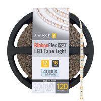 Armacost Lighting Ribbonflex Pro 16.4 Ft. LED Tape Light 120 Leds/M Bright White (4000K) 12V