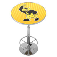 Trademark Global University of Iowa Herky Bar Table with Footrest