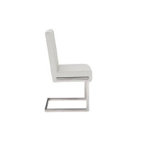 Orren Ellis Lefancy  Toulan Modern and  Stainless Steel Dining Chair (Set of 2)