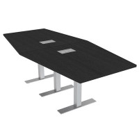 Skutchi Designs, Inc. Boat Shaped Conference Table with Power Modules