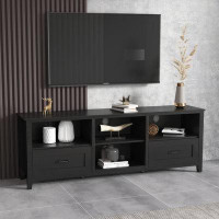 Latitude Run® Tv Stand With 2 Drawers And 4 High-Capacity Storage Compartment