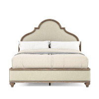 Birch Lane™ Cadwall Solid Wood and Upholstered Platform Bed