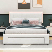 Ivy Bronx Queen Size Storage Bed With Drawer