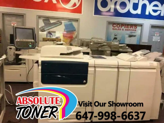 $195/mo REPOSSESSED Xerox Color C75 J75 Press Printing Shop Production Printer Copier Booklet Maker Finisher - BUY LEASE in Printers, Scanners & Fax in Ontario