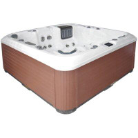 Luxuria Spas 6 - Person 93 - Jet Acrylic Square Standard Hot Tub with Ozonator