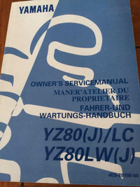 Yamaha YZ80(J)LC YZ80LW