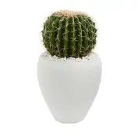 Orren Ellis 20" Artificial Cactus Plant in Planter