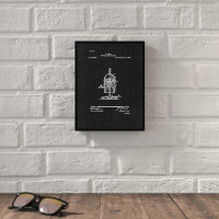 Williston Forge '1896 Coffee Maker Machine Vintage Patent Artwork' Framed Drawing Print on Canvas