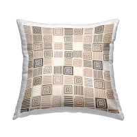 East Urban Home Modern Boho Square Spiral Pattern Printed Throw Pillow Design By House Of Rose
